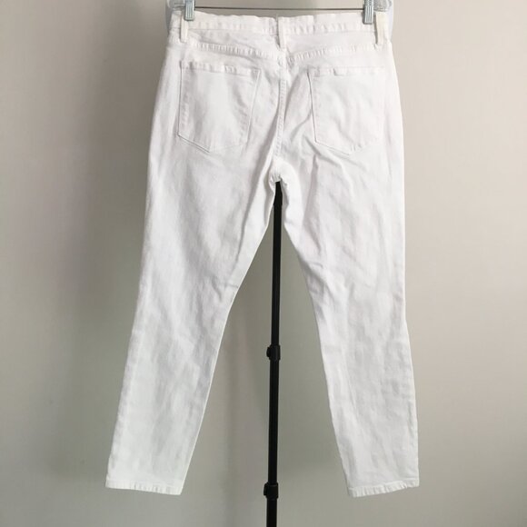FRAME Denim Le Garcon Blanc 5 Pocket Logo Hardware Jeans - Picture 9 of 15